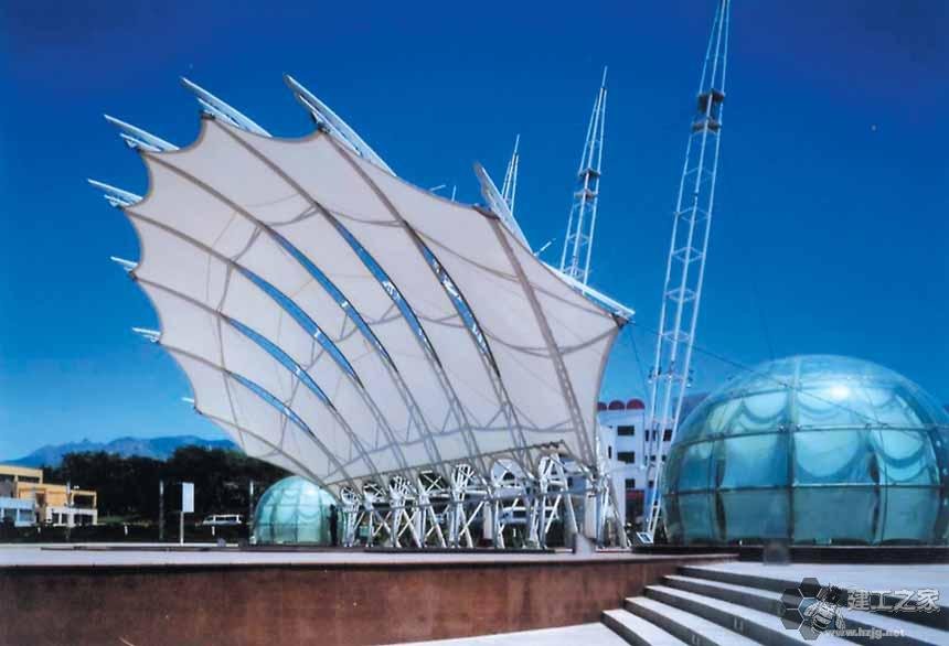 潮州车棚膜结构网架